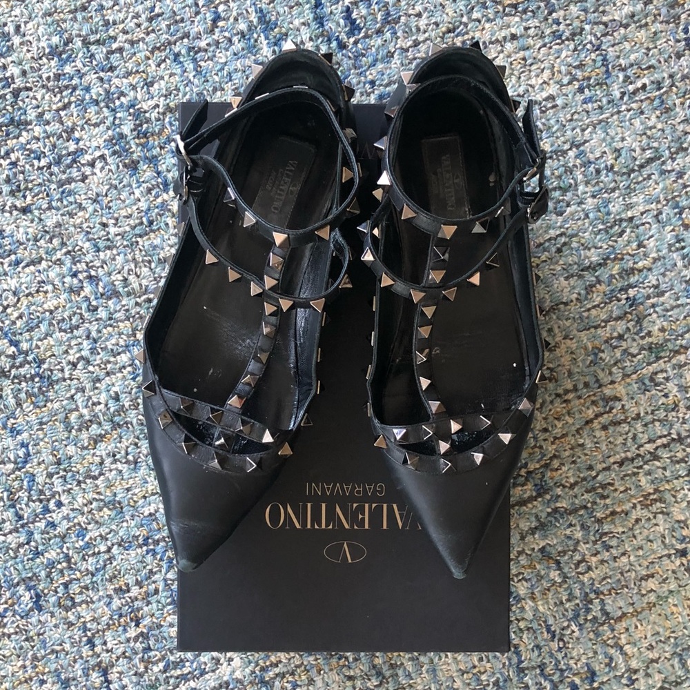 Valentino rockstud flats